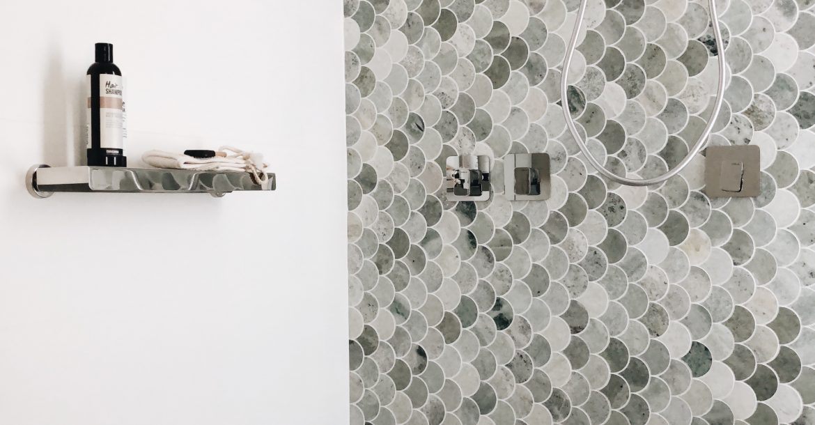 bathroom tile details
